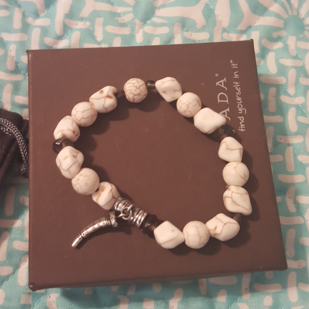 Silpada Fossil Flecks Stretch Bracelet